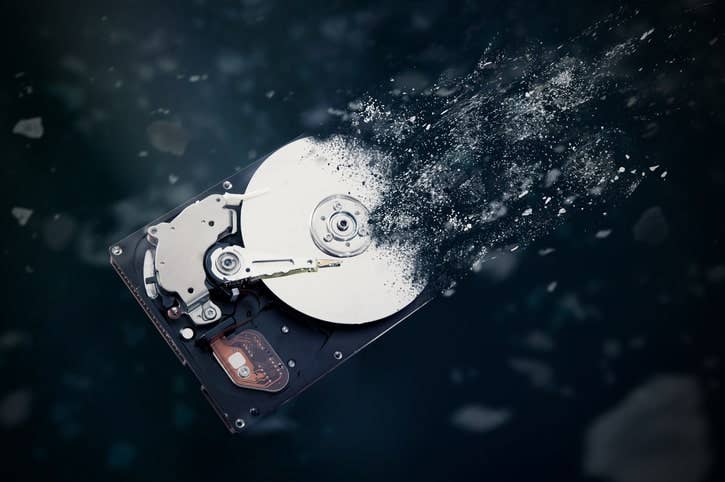 Wiping a hard drive