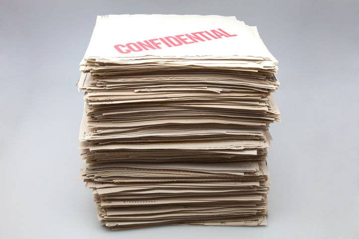 confidential papers for disposal